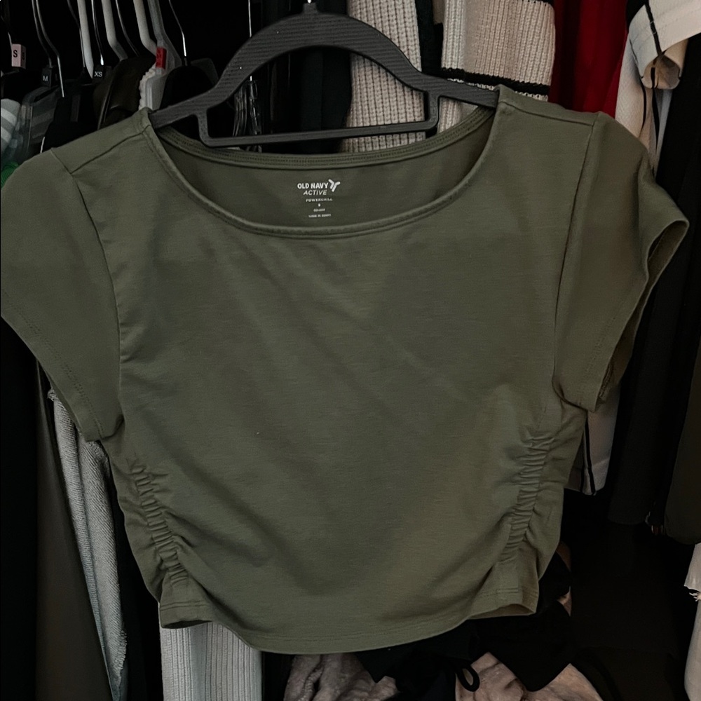 Old Navy Women's Sage Green Crop Top